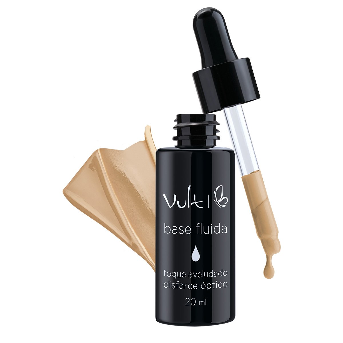 Base Fluída Matte Vult Cor 04 - Incolor Menor preço em Base Fluída Matte Vult Cor 04 - Incolor