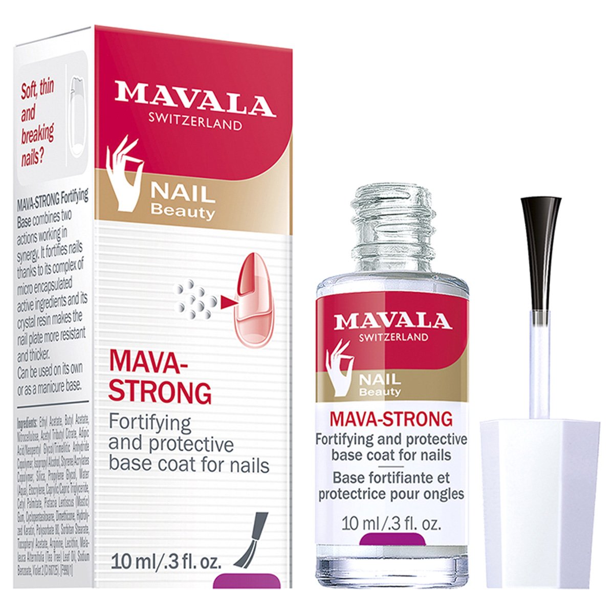 Base Fortificante Mavala Mava-Strong 10ml - Incolor Menor preço em Base Fortificante Mavala Mava-Strong 10ml - Incolor