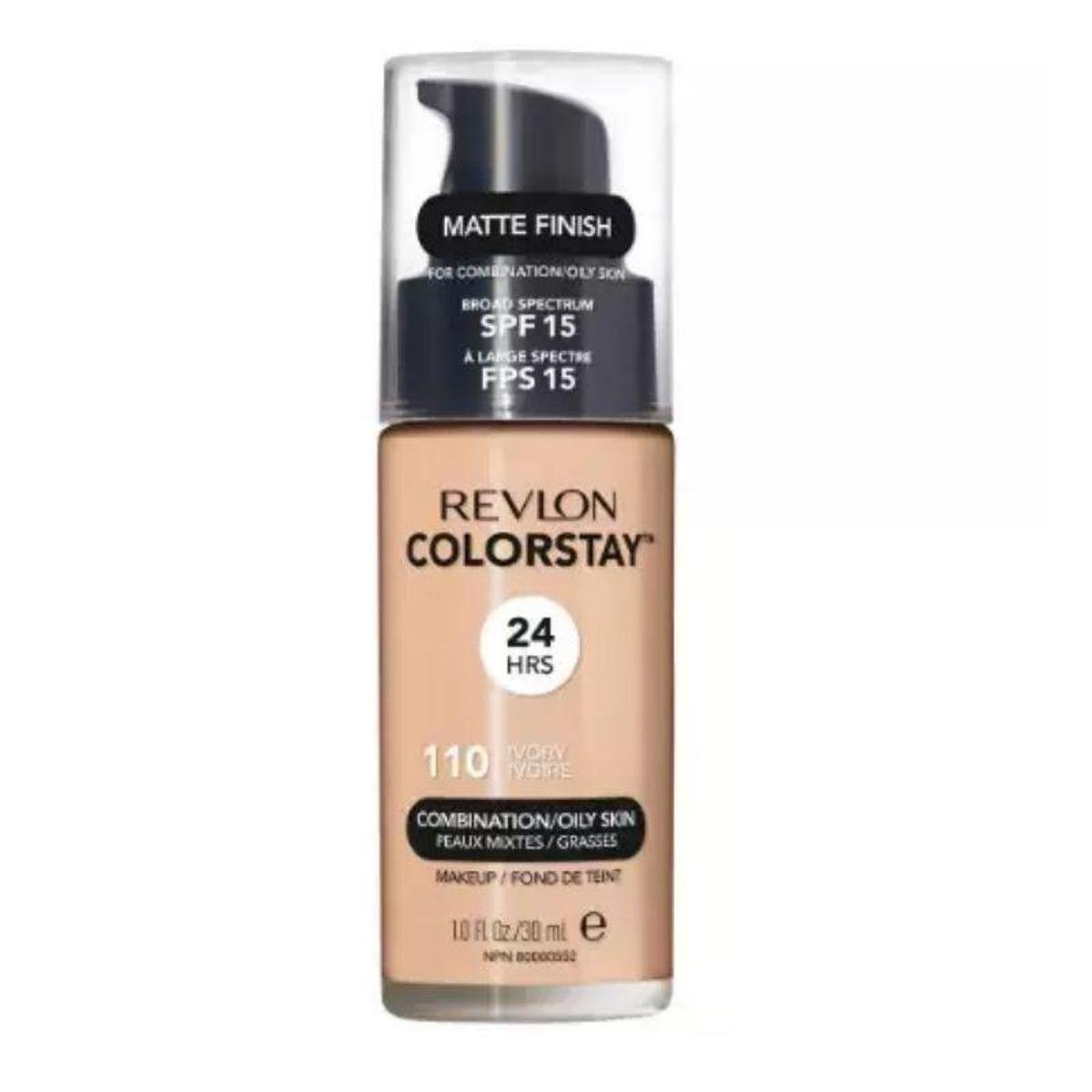 Base Líquida Colorstay Pump Pele Oleosa Ivory nº 110 30 ml - Incolor Menor preço em Base Líquida Colorstay Pump Pele Oleosa Ivory nº 110 30 ml - Incolor