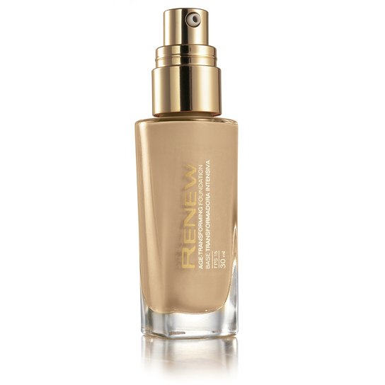 Base líquida transformadora Avon Intensiva Renew FPS 15 - 30 ml - Bege Creme - Incolor