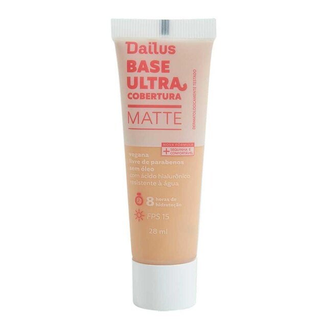 Base Matte Dailus Ultra Cobertura D3 Claro