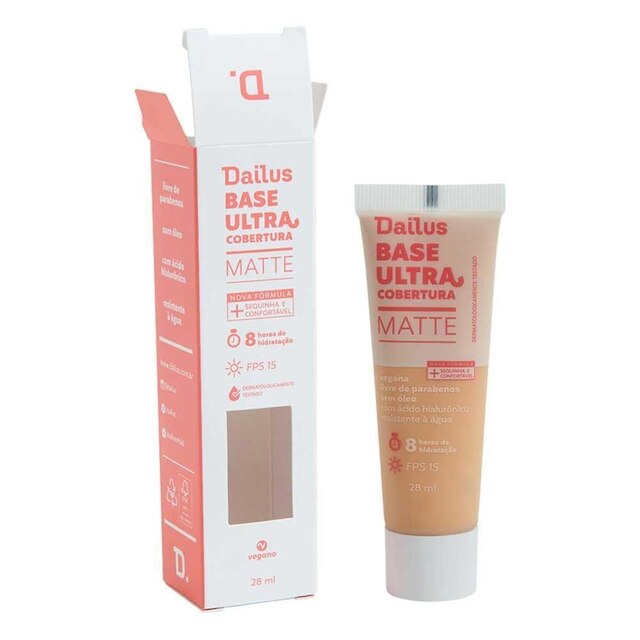 Base Matte Dailus Ultra Cobertura D3 Claro