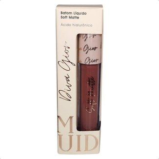 Batom Liquido Soft Matte Diva Gior Graciosa 4ml Labios Hidratados Macios e com Cor Intensa