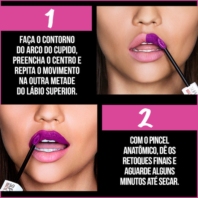 Batom Líquido SuperStay Matte Ink Maybelline Seductress, 5ml
