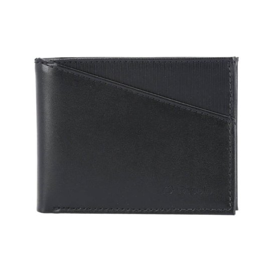 Bauarte - Carteira de Couro com Detalhe Frontal Preto - Preto