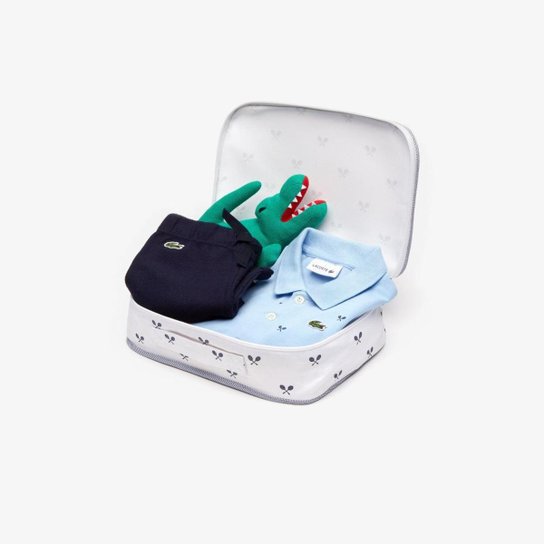Bebes Lacoste Masculino Azul Claro Azul Zattini