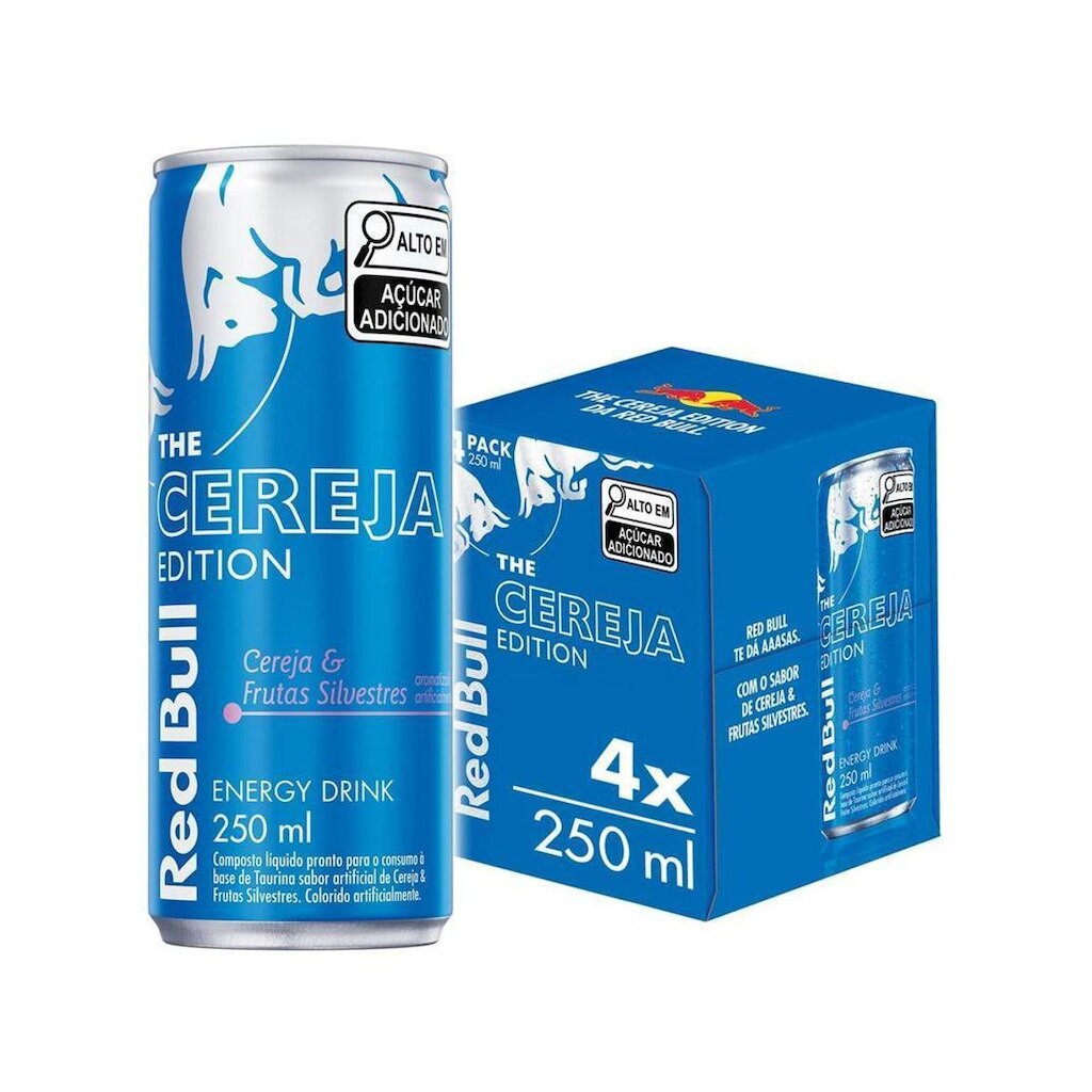 Bebida Energética Red Bull 250ml 4 Unidades