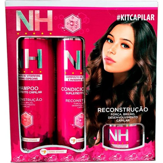 Belkit NH New Hair - Kit Combo Reconstrução e Crescimento Capilar (7 Produtos)