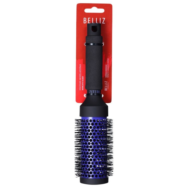 Belliz Black Ion Ceramic - Escova Térmica Vazada 43Mm