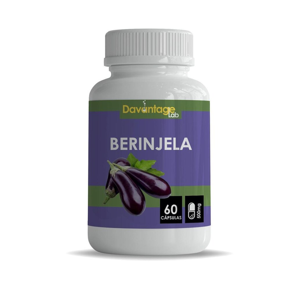 Berinjela 500mg Em Cápsulas A Verdadeira 1 Pote