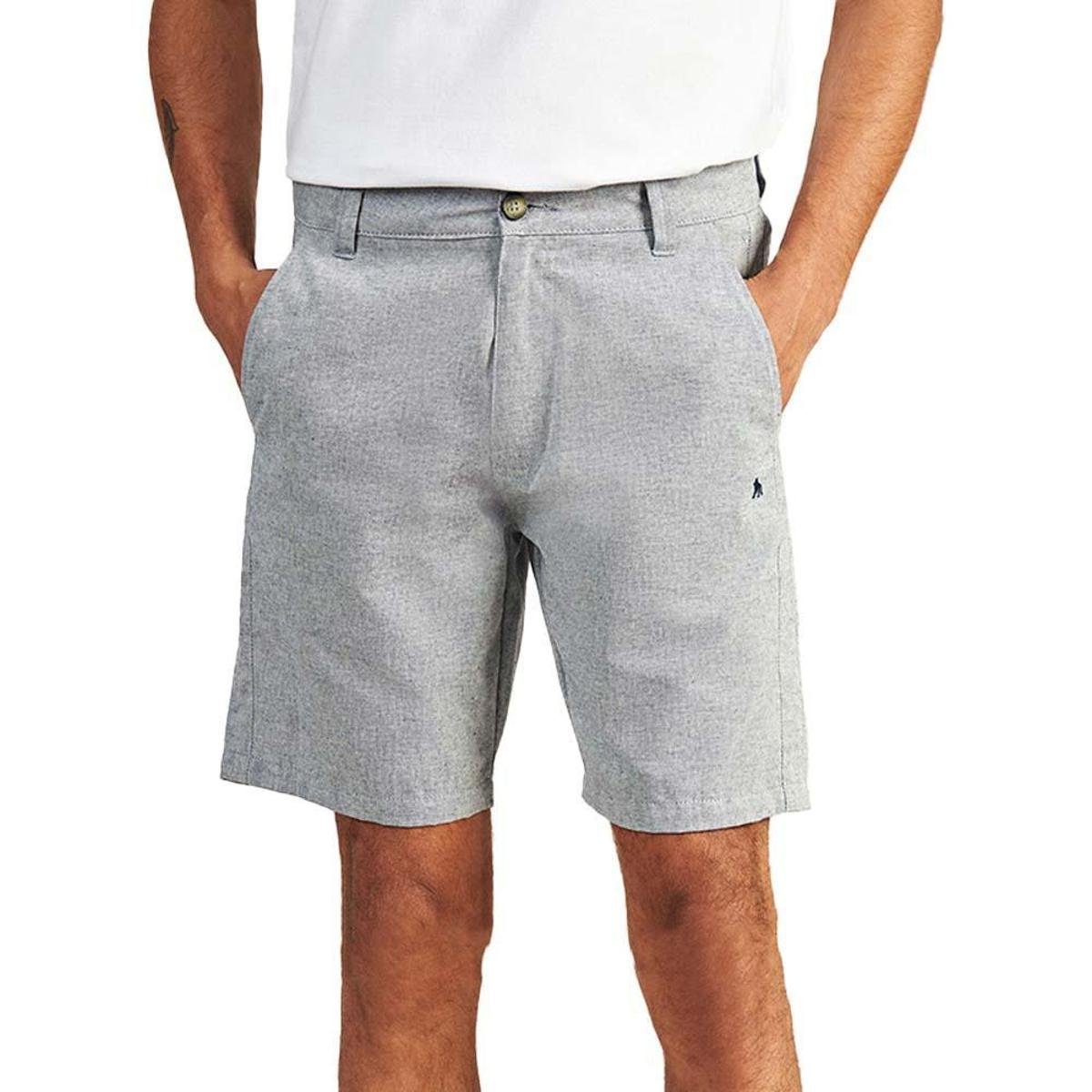 Bermuda Acostamento Casual Cinza Masculino Zattini