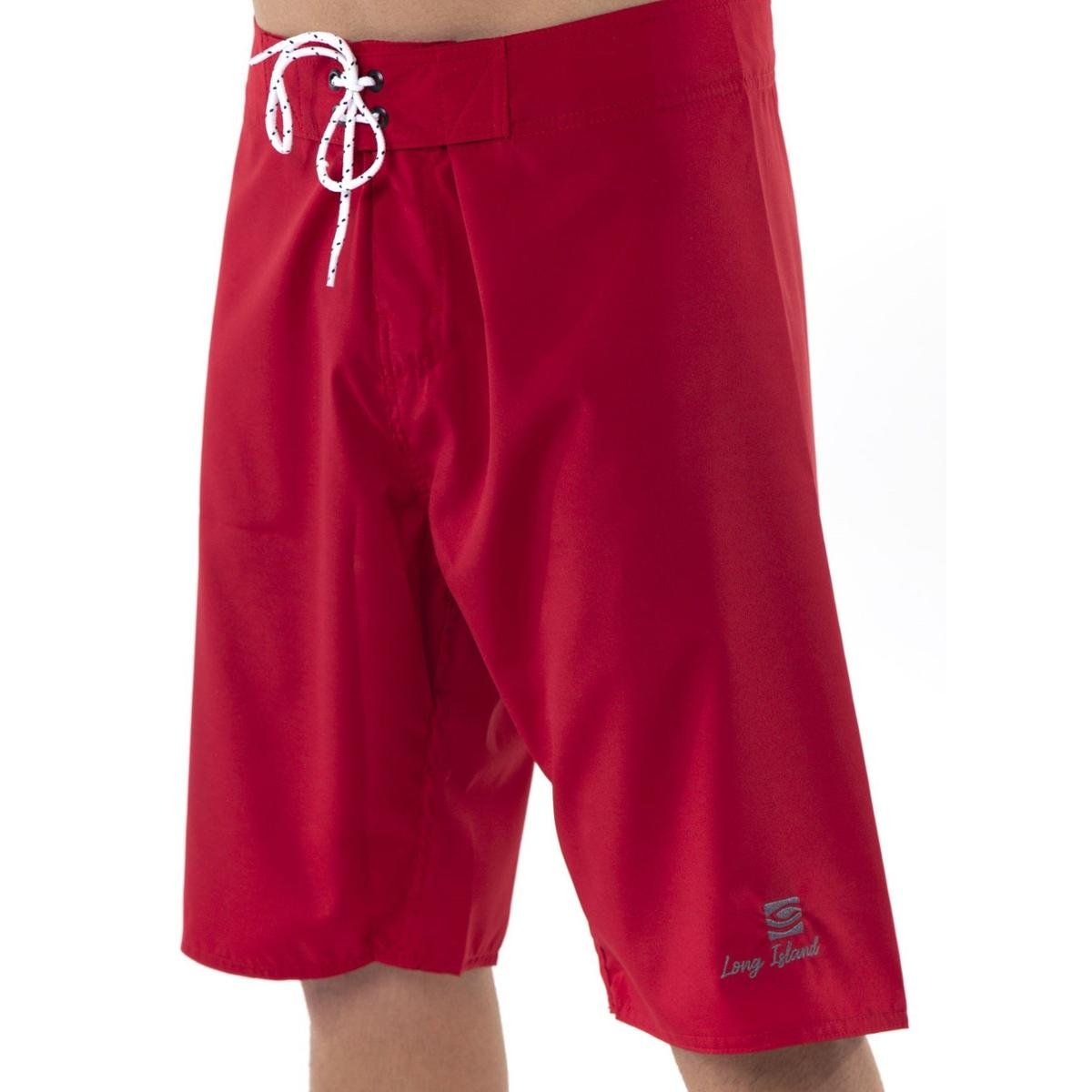 Bermuda Água Long Island NM Masculina - Vermelho Menor preço em Bermuda Água Long Island NM Masculina - Vermelho