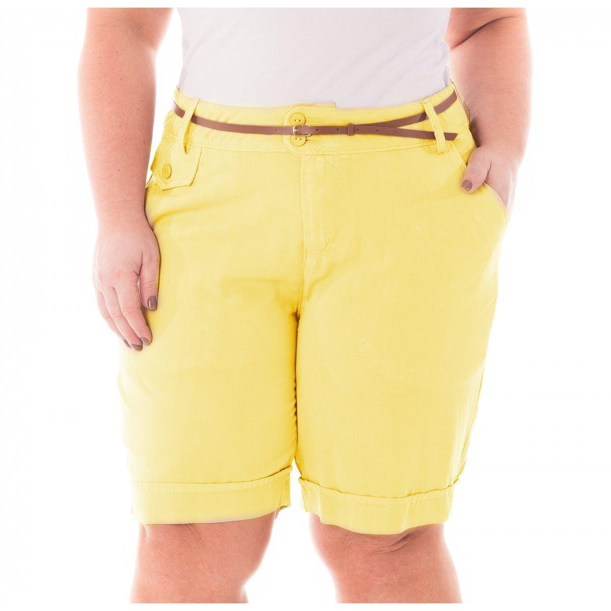 bermudas alfaiataria feminina