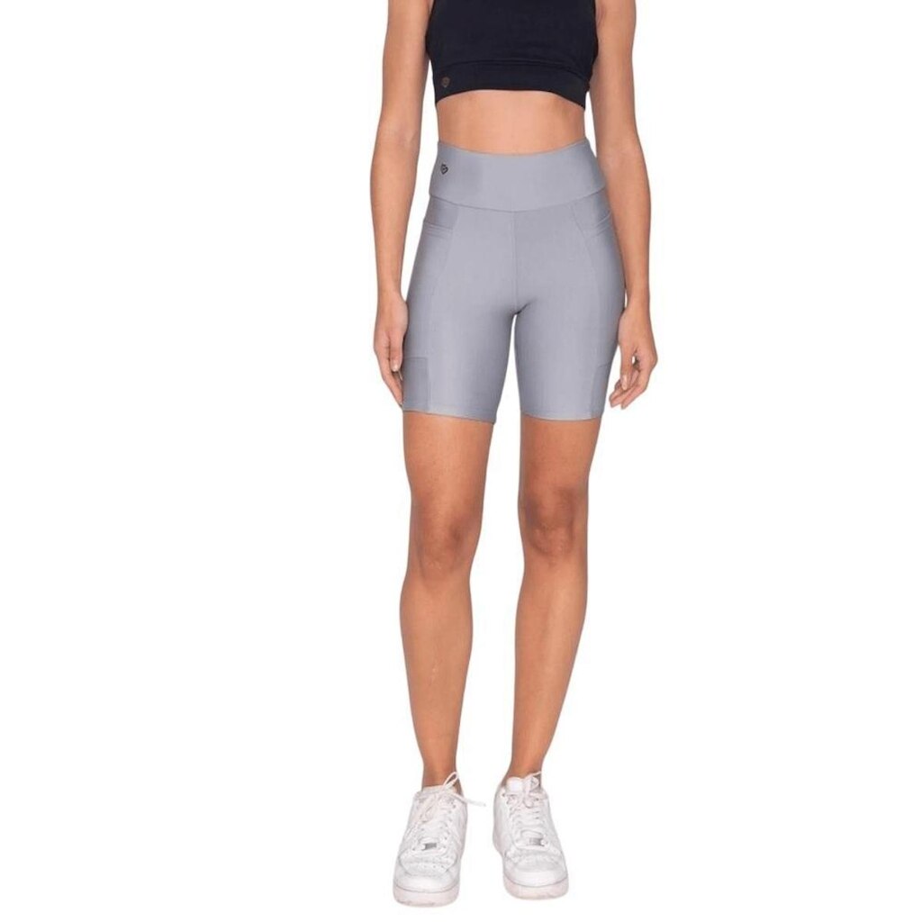 Bermuda Amei Sports Feminina Fitness Bolsos Laterais - 20163
