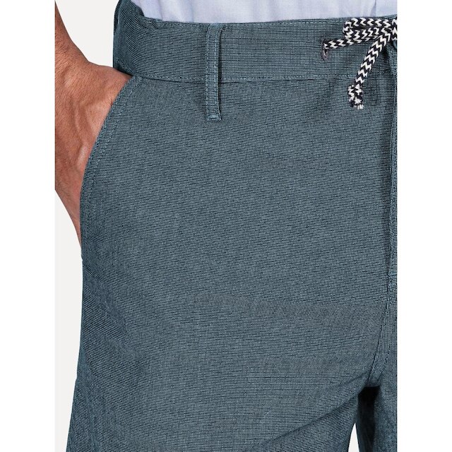 Bermuda Aramis Chino Cotton Sarja Cadarço Azul Mescla