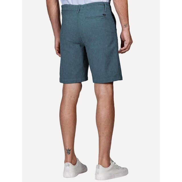 Bermuda Aramis Chino Cotton Sarja Cadarço Azul Mescla