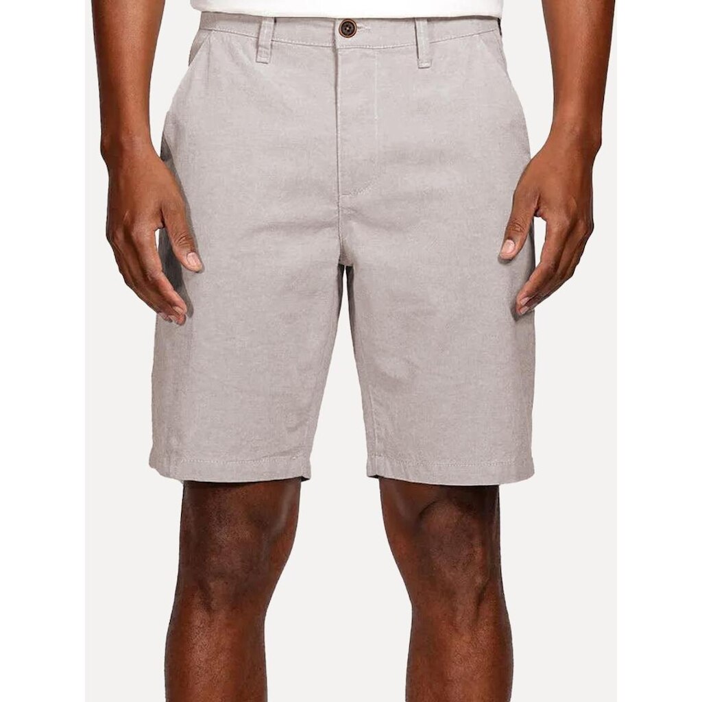Bermuda Aramis Masculina Alfaiataria Textura Marrom Mescla