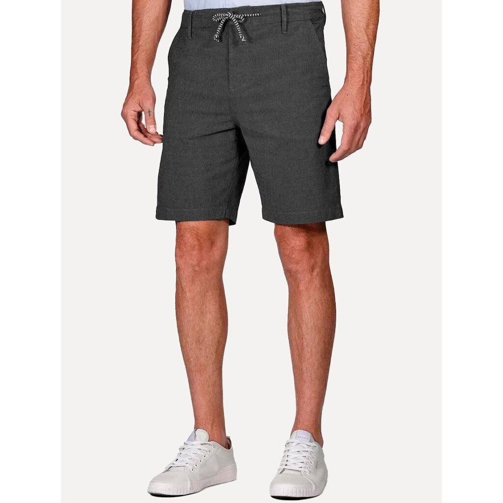 Bermuda Aramis Masculina Chino Cotton Sarja Cadarço Preto Mescla
