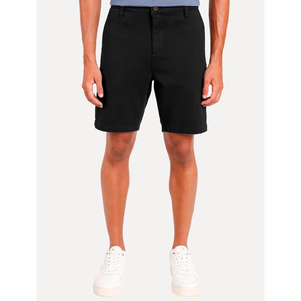Bermuda Aramis Masculina Chino Cotton Sarja Preta