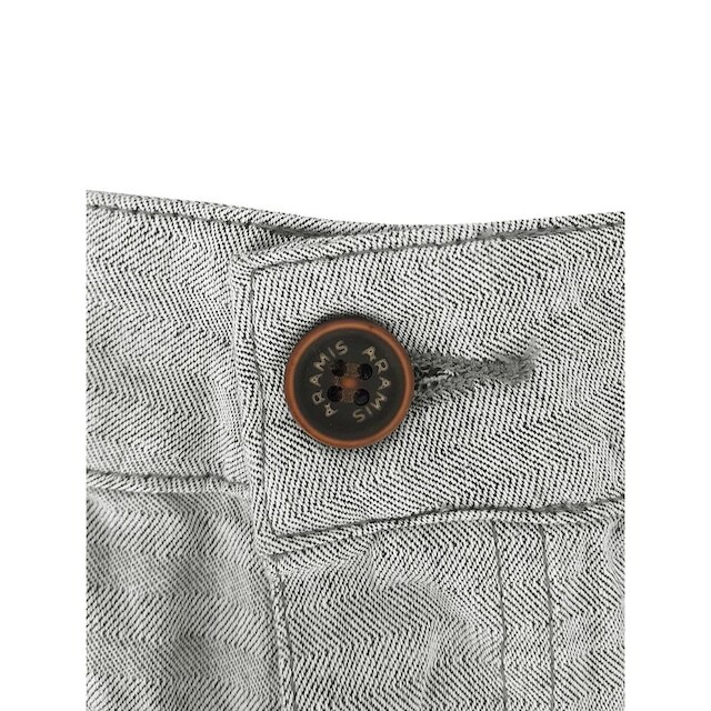 Bermuda Aramis Masculina Chino Fishbone Cinza