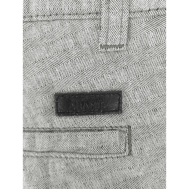 Bermuda Aramis Masculina Chino Fishbone Cinza