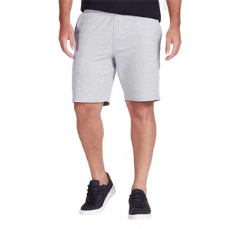 Bermuda Aramis Masculina Moletom Sport Cinza Mescla