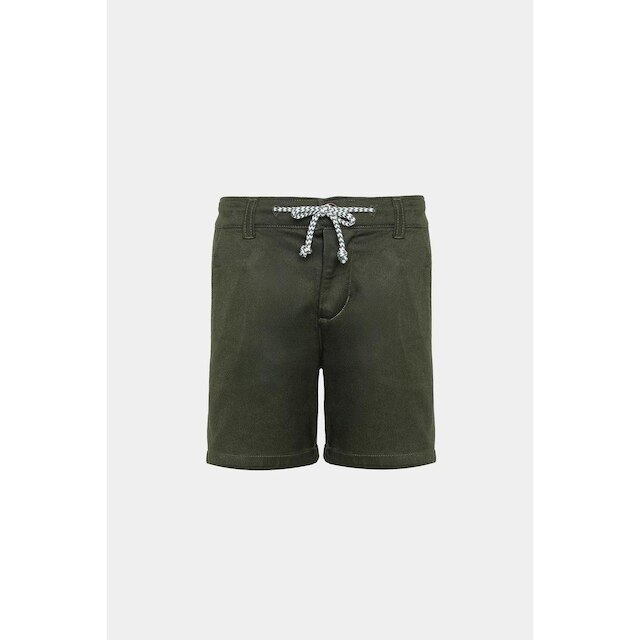 Bermuda Aramis Sarja Chino Maquinetada Verde Militar