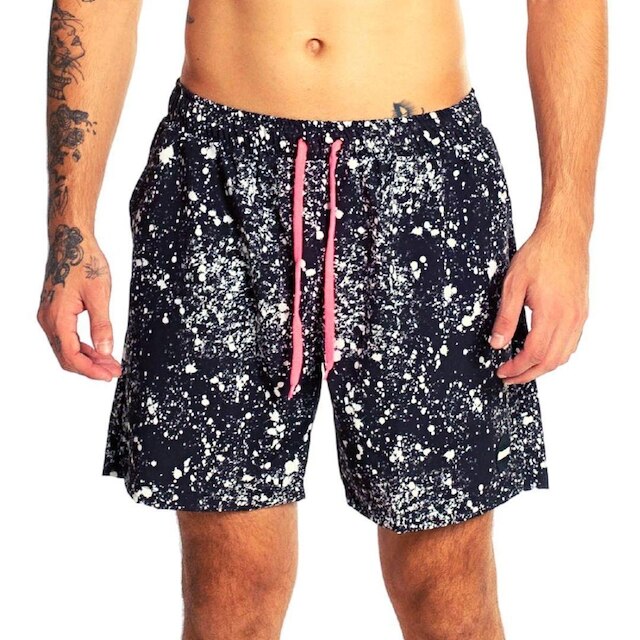 Bermuda Banho Shorts Praia Várias Estampas Qualidade Premium Tactel Com Elastano Hammer
