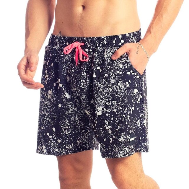 Bermuda Banho Shorts Praia Várias Estampas Qualidade Premium Tactel Com Elastano Hammer