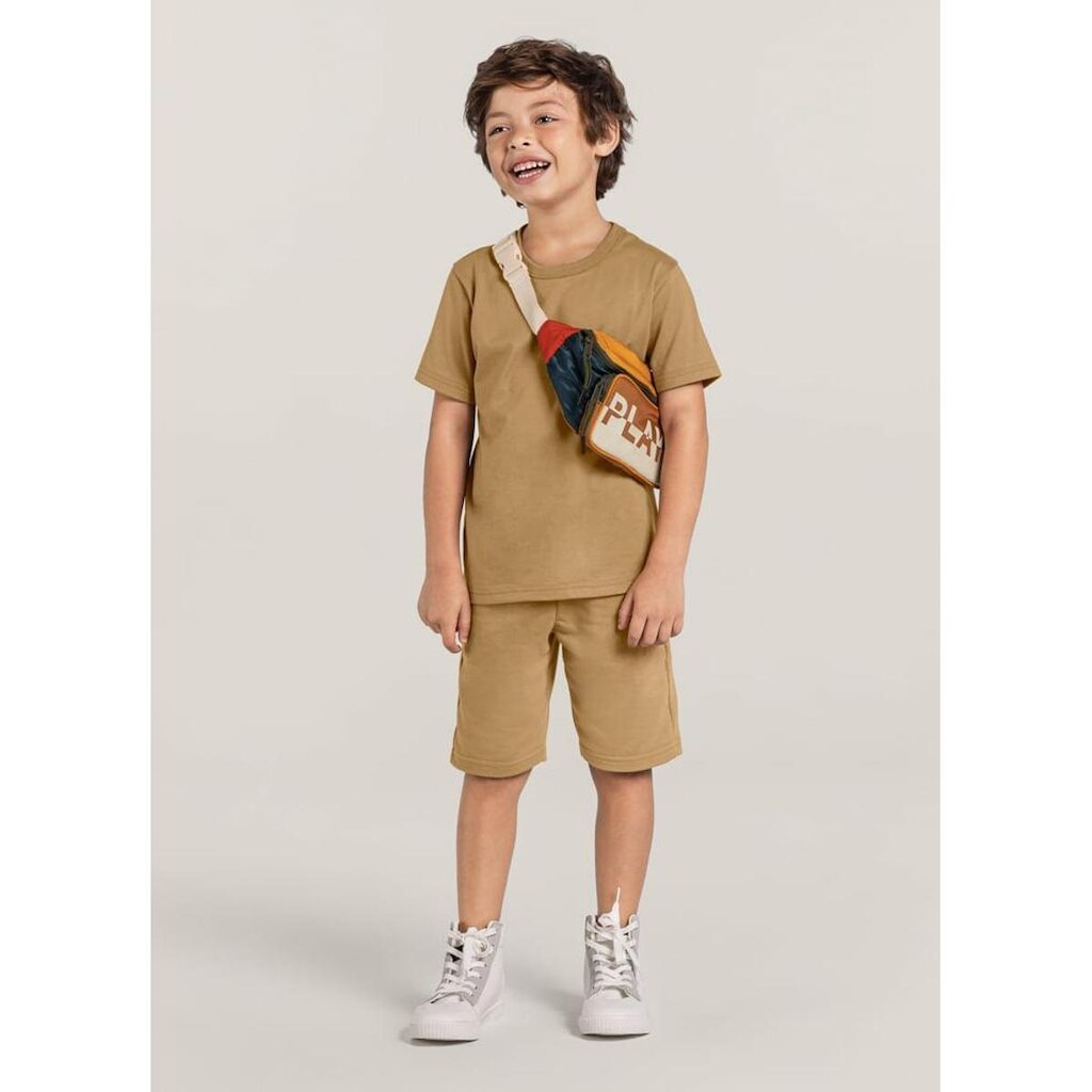 Bermuda básica infantil menino em moletinho Brandili