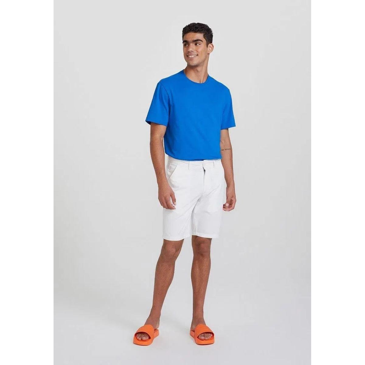 Bermuda Básica Masculina Chino Hering. - Branco Menor preço em Bermuda Básica Masculina Chino Hering. - Branco