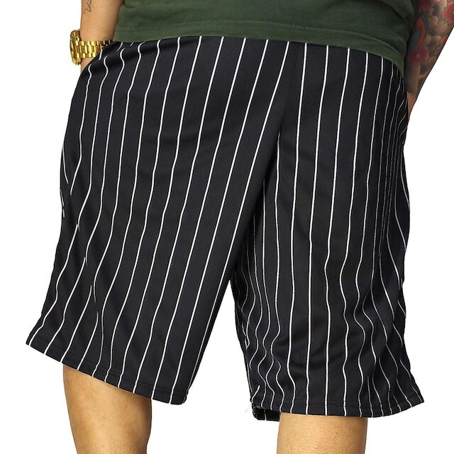 Bermuda Basquete M10 Classic Listrada Aero-Dry Preto