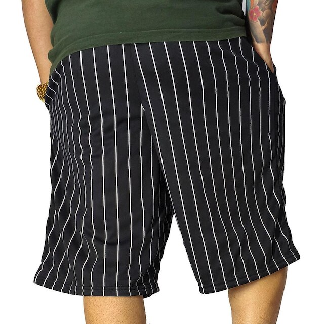 Bermuda Basquete M10 Classic Listrada Aero-Dry Preto