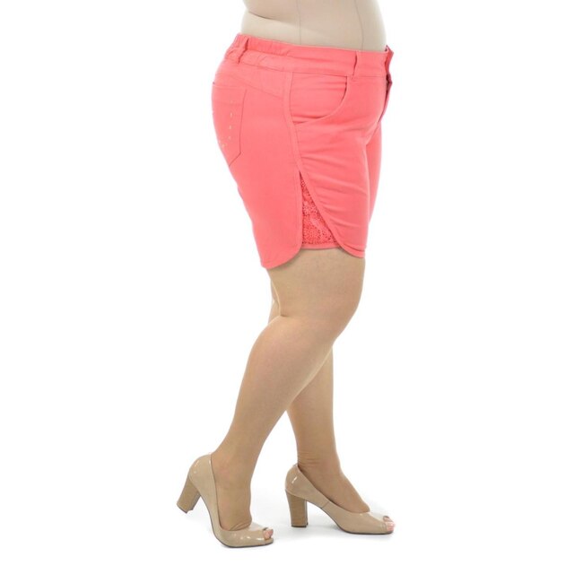 Bermuda bela especial plus size fenomenal Branco 52
