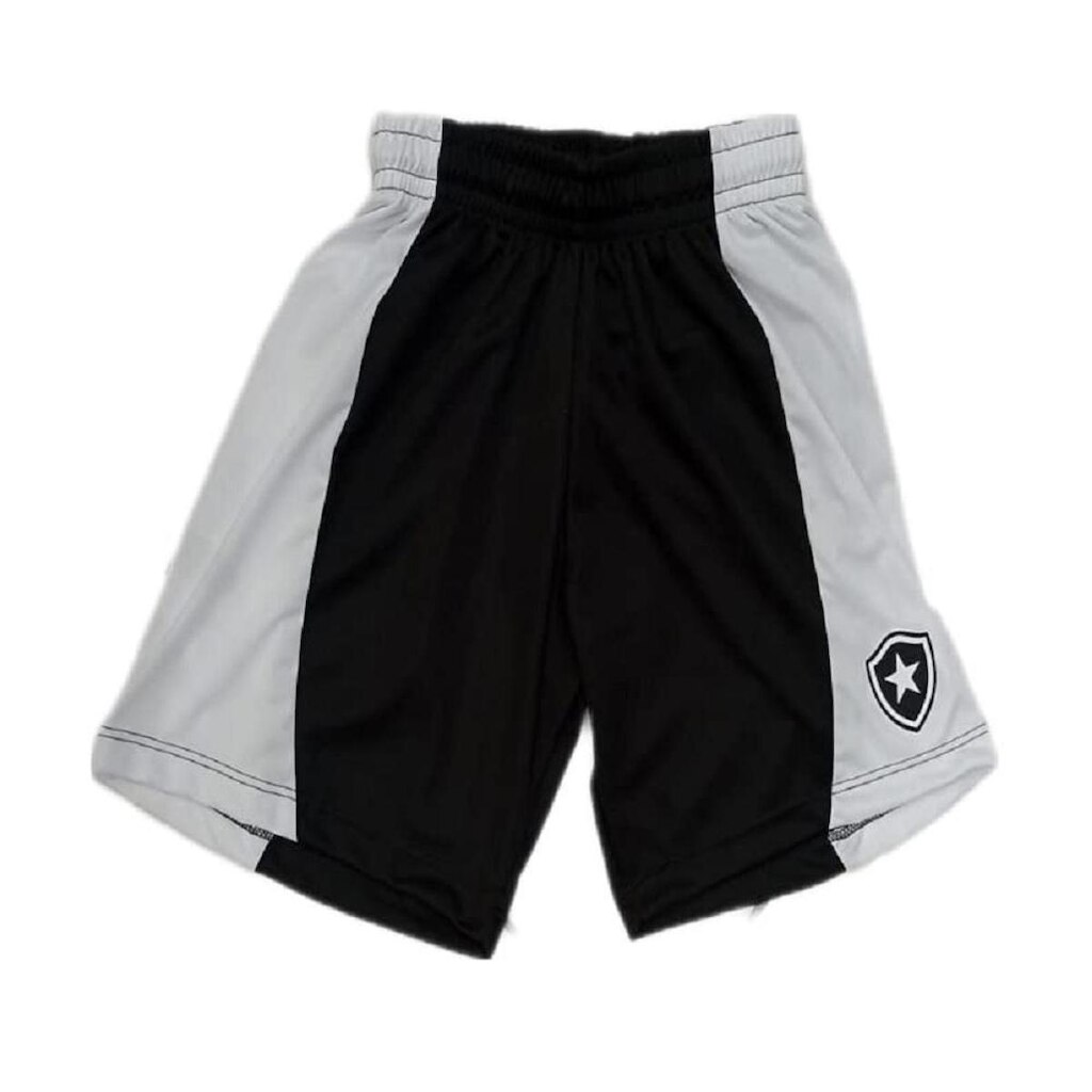 Bermuda Botafogo Braziline Fleet Infantil - Preta/branca
