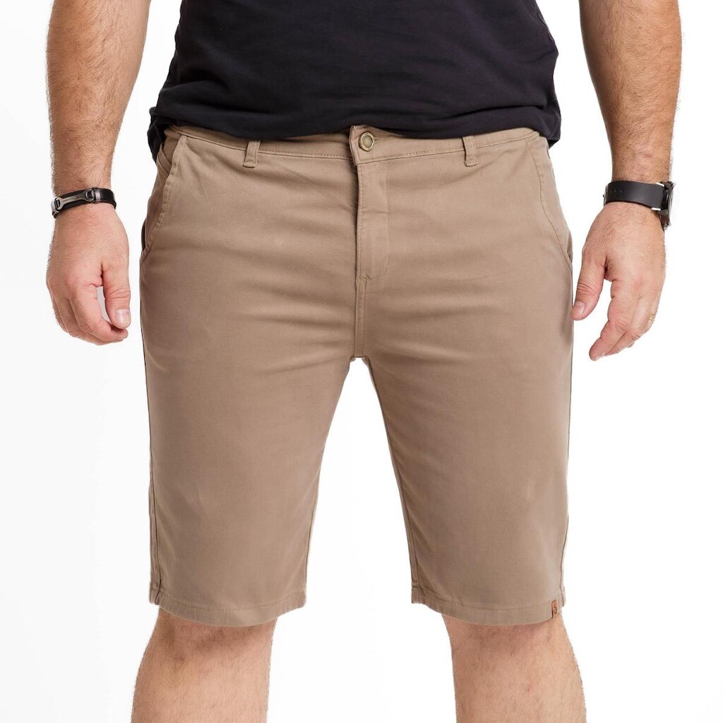 Bermuda California Prime Sarja Cós Bolso Embutido Masculina
