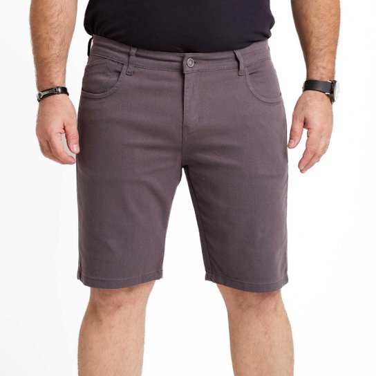 Bermuda California Prime Sarja Cós Bolso Embutido Masculina