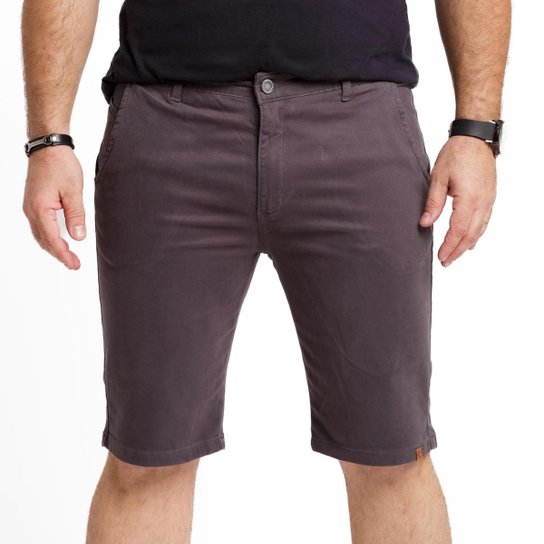 Bermuda California Prime Sarja Cós Bolso Embutido Masculina