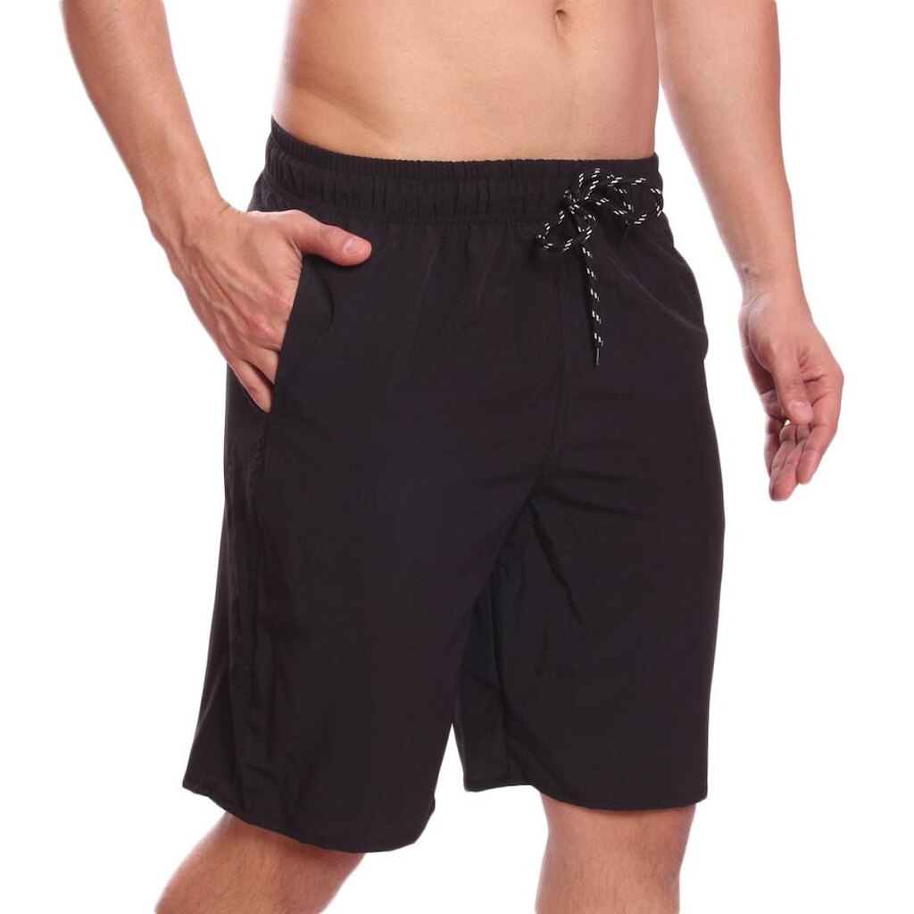 Bermuda Califórnia Short Lisa Liso Tactel Cordão Ajustável com Bolsos Treino Academia Masculina