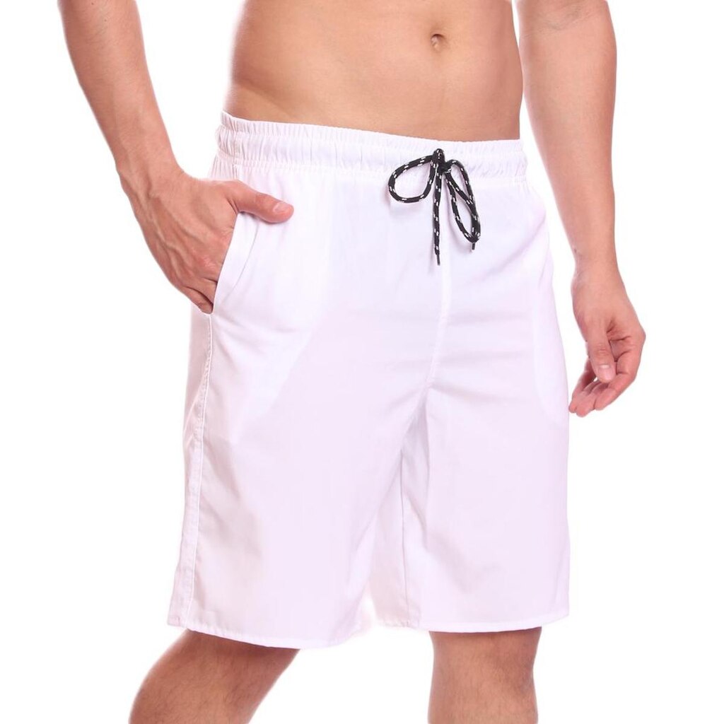 Bermuda Califórnia Short Lisa Liso Tactel Cordão Ajustável com Bolsos Treino Academia Masculina