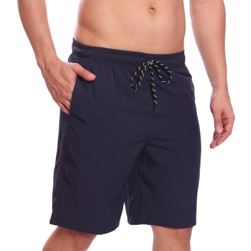 Bermuda Califórnia Short Lisa Liso Tactel Cordão Ajustável com Bolsos Treino Academia Masculina