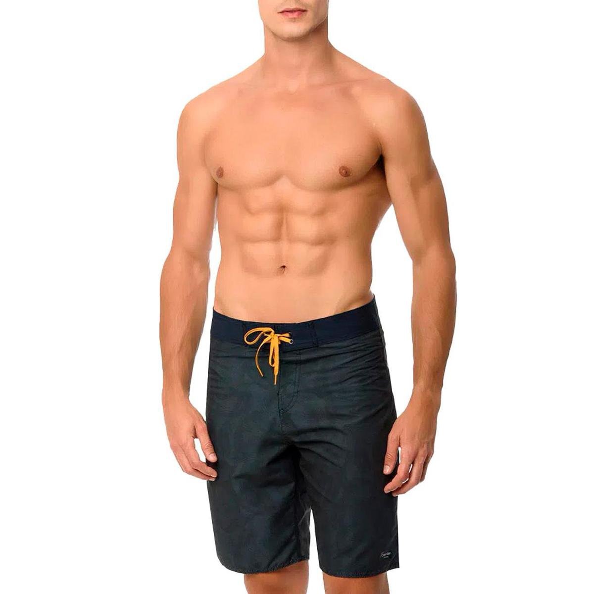 Bermuda Calvin Klein Swimwear Masculina D'Água Palm Leaf Grafite - Cinza Menor preço em Bermuda Calvin Klein Swimwear Masculina D'Água Palm Leaf Grafite - Cinza