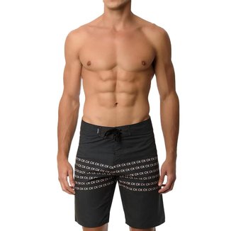 Bermuda Calvin Klein Swimwear Masculina D'Água Stripes Logo