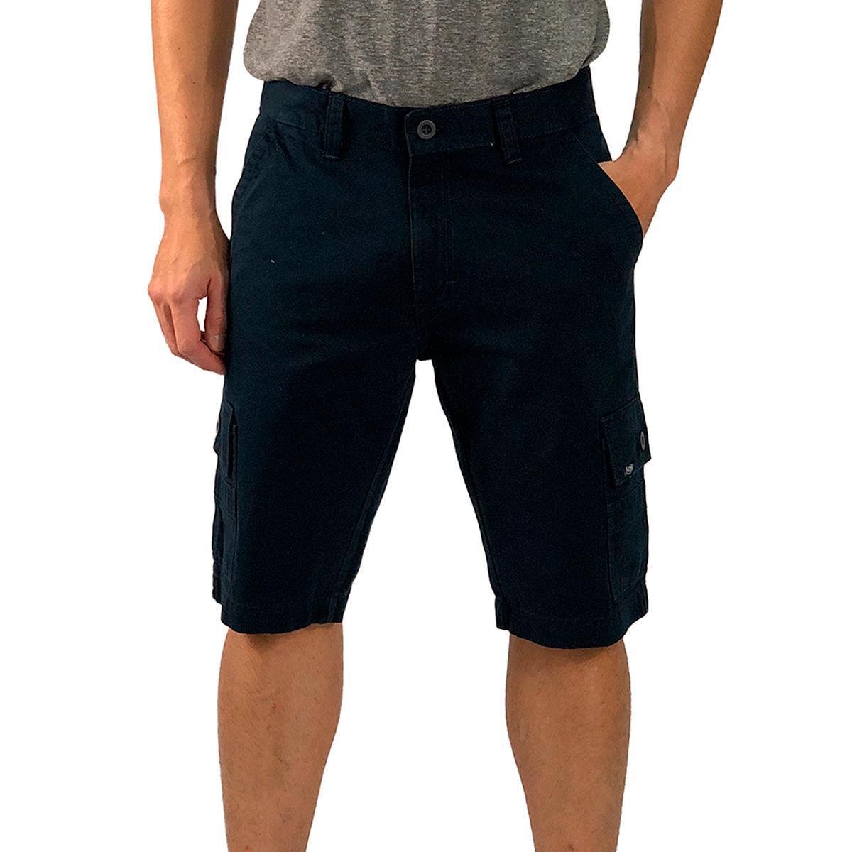 Bermuda Cargo Macaw Sarja Doc - Marinho Menor preço em Bermuda Cargo Macaw Sarja Doc - Marinho