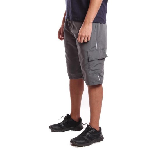 Bermuda Cargo Masculina Ox Silver