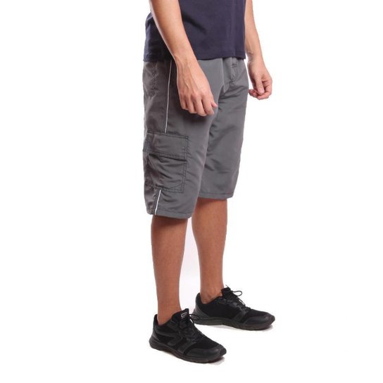 Bermuda Cargo Masculina Ox Silver
