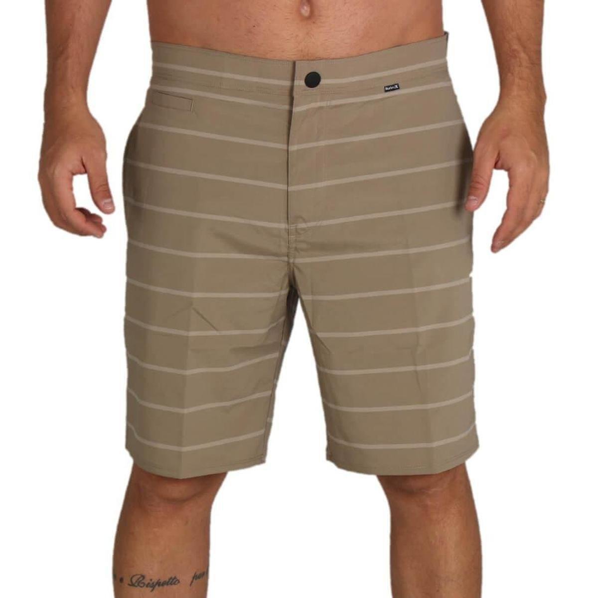 Bermuda Casual Hurley Dri Fit Transit James Hurley - Bege Menor preço em Bermuda Casual Hurley Dri Fit Transit James Hurley - Bege