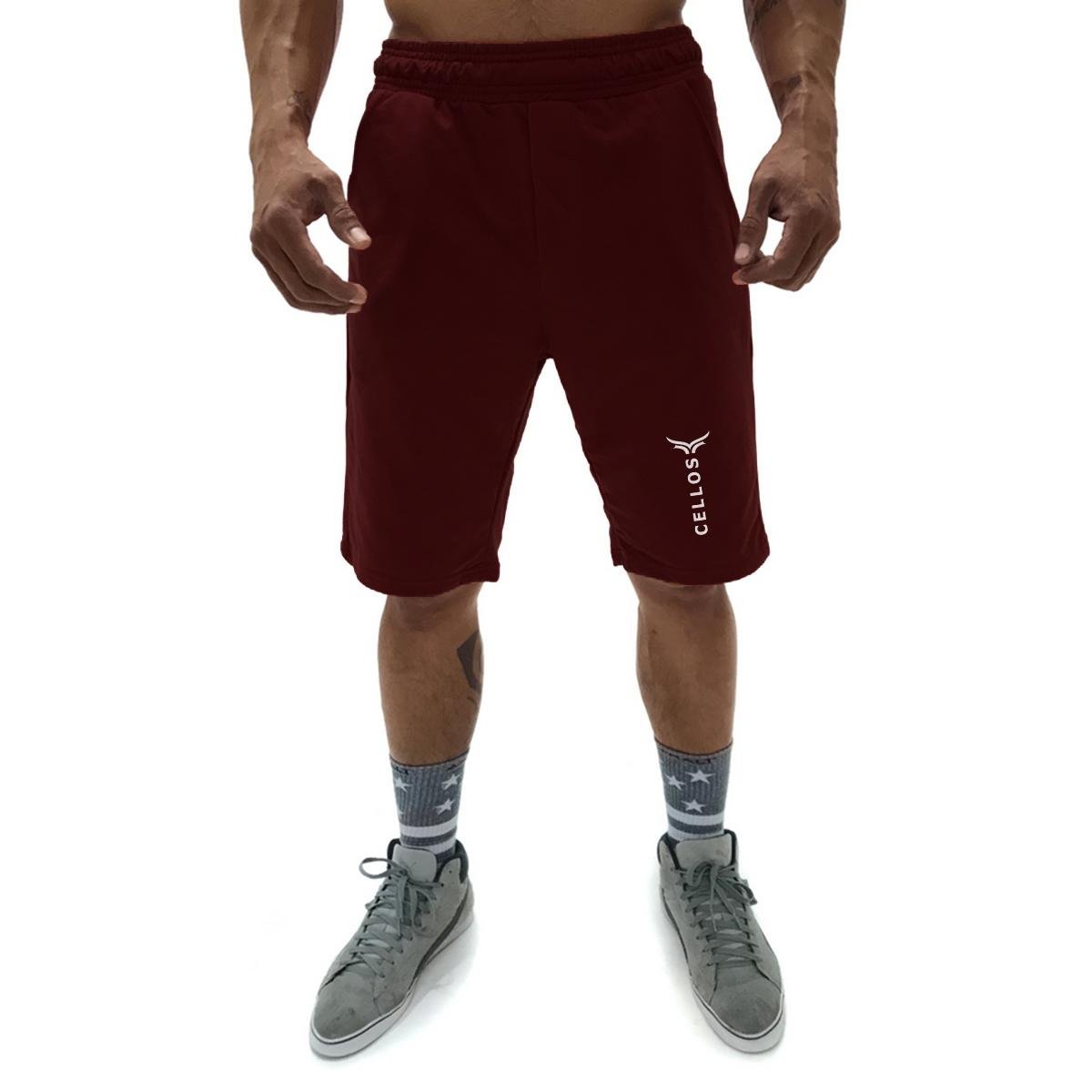 Bermuda Cellos Moletom Vertical Premium Masculina Menor preço em Bermuda Cellos Moletom Vertical Premium Masculina