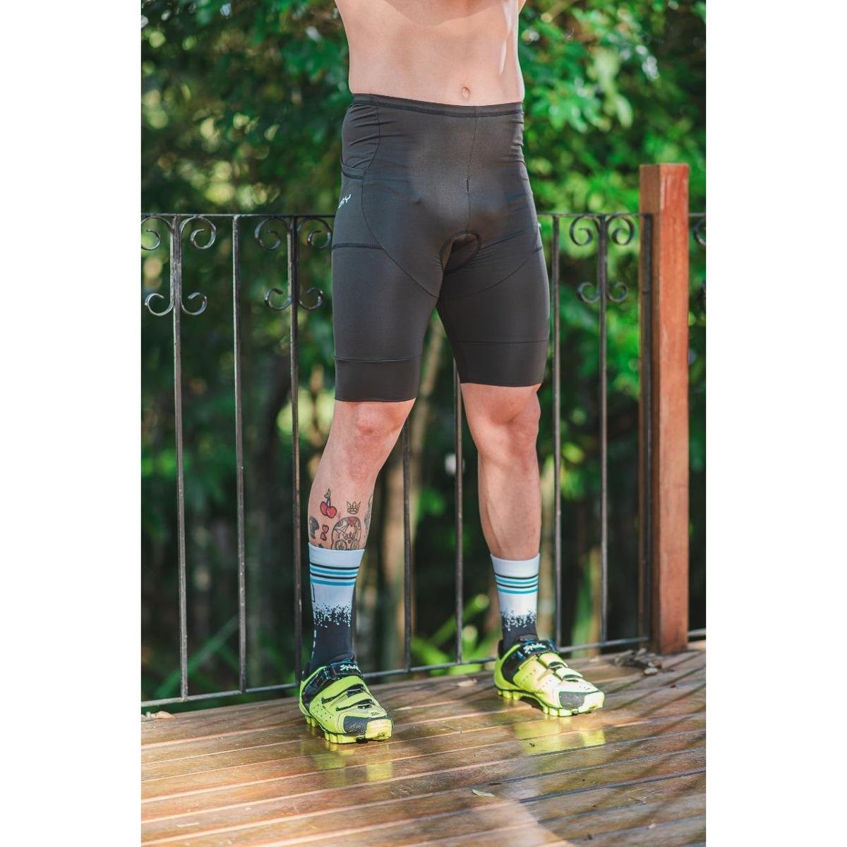 Bermuda de Ciclismo Masculina Forro com Gel Menor preço em Bermuda de Ciclismo Masculina Forro com Gel