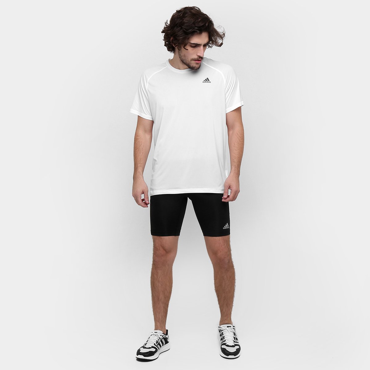 bermuda adidas compressão response masculina